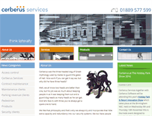 Tablet Screenshot of cerberus-services.co.uk